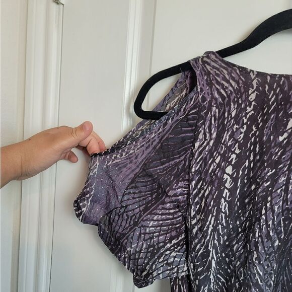 CHARLIE JADE Silk Cold Shoulder Dress - Picture 8 of 12